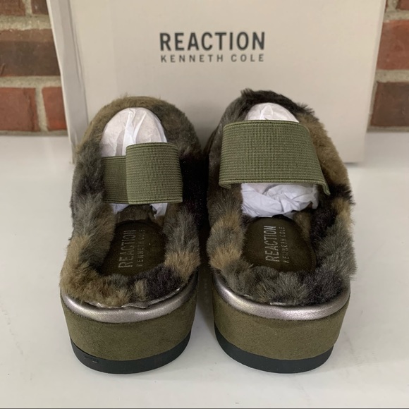 Kenneth Cole Reaction Womens Radiate Slingback Camo Wedge Clogs US 7.5 M NEW - Picture 7 of 9